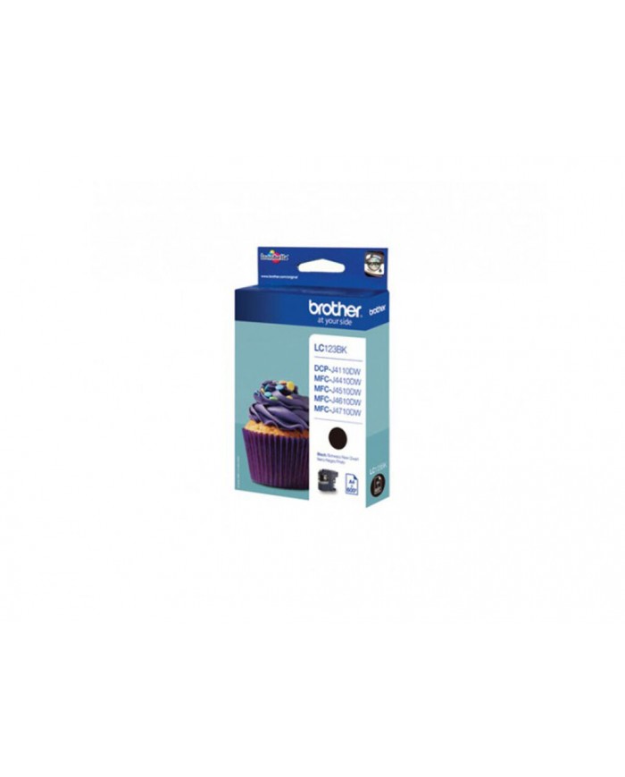 Tinta Brother negro 600 paginas LC123BKBP